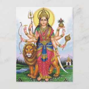 indian god postcard