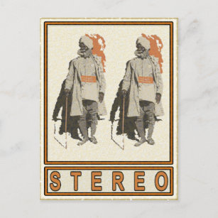 Indian Greeting Card Motive In Stereo