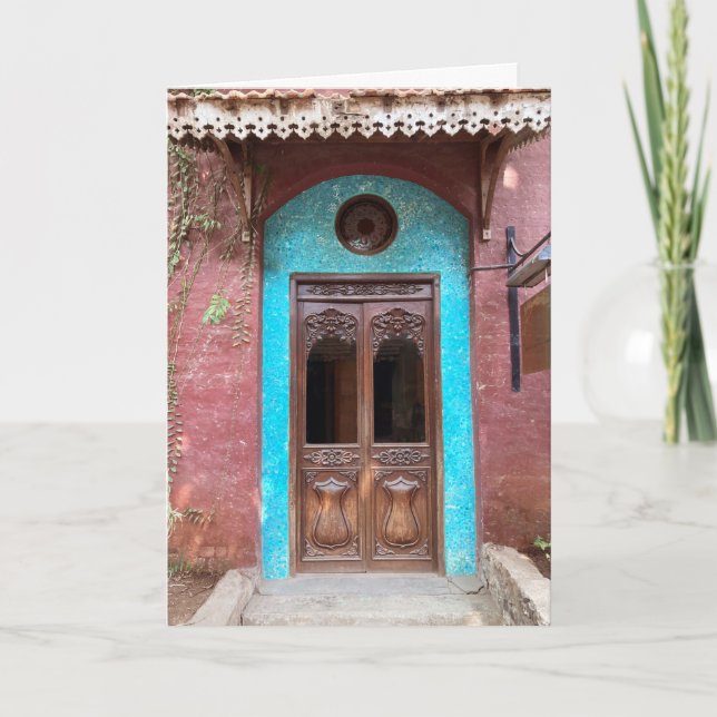 Indian Haveli Door Card (Front)