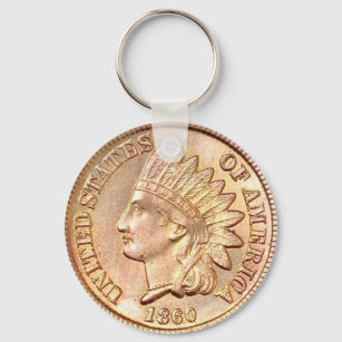 Indian Head Cent Key Ring