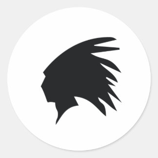 Indian Head Classic Round Sticker
