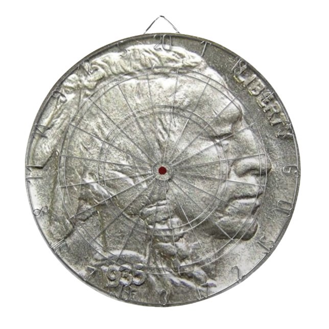 INDIAN HEAD NICKEL DARTBOARD (Front)