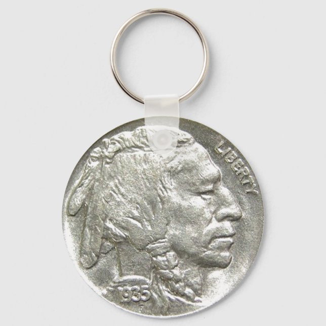 INDIAN HEAD NICKEL KEY RING (Front)