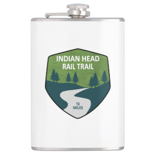 Indian Head Rail Trail Hip Flask