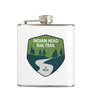 Indian Head Rail Trail Hip Flask