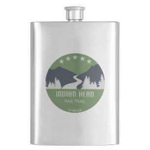 Indian Head Rail Trail Hip Flask