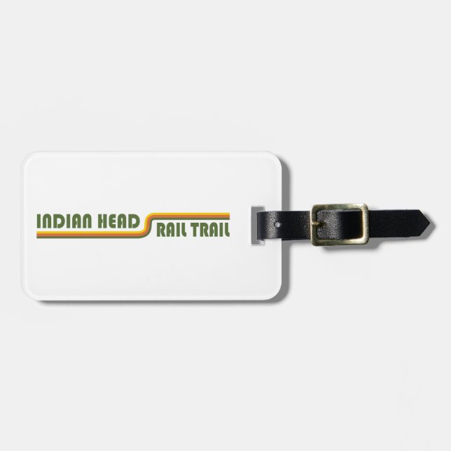 Indian Head Rail Trail Luggage Tag (Front Horizontal)