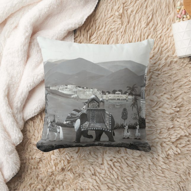 Indian Heritage Art Print Cushion (Blanket)