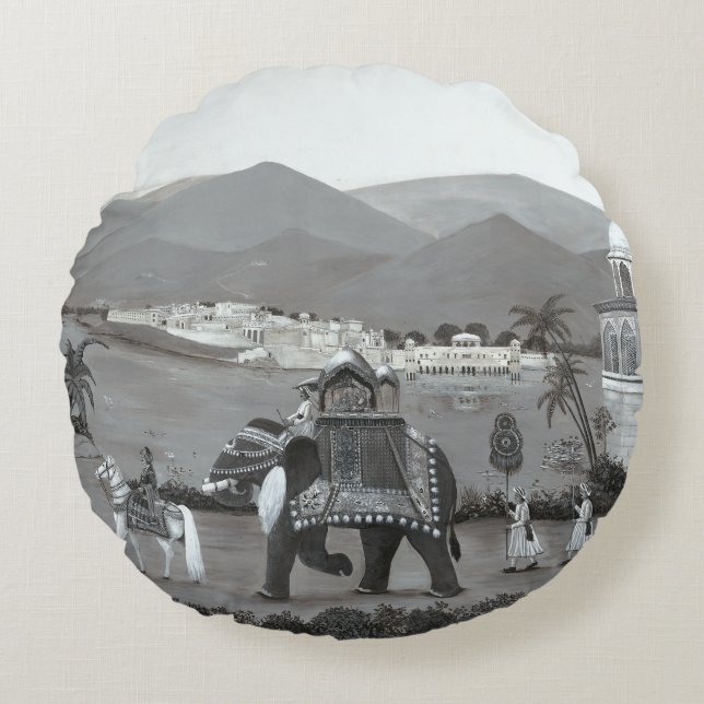 Indian Heritage Art Print Cushion (Front)