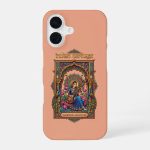 Indian Heritage: Classical Musician Veena Art iPhone 16 Case
