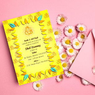 Indian Hindu Boy Dhoti Ceremony Pancha Kattu Invit Invitation