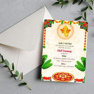 Indian Hindu Boy Dhoti Ceremony Pancha Kattu Invit Invitation