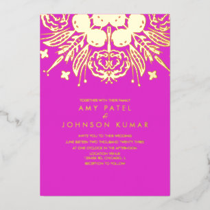 Indian Hindu Hand Drawn Wedding Pressed