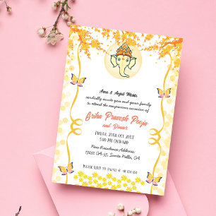 Indian Hindu Housewarming Griha Pravesh Invitation