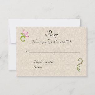 Indian Hindu Peacock Wedding Invitation rsvp