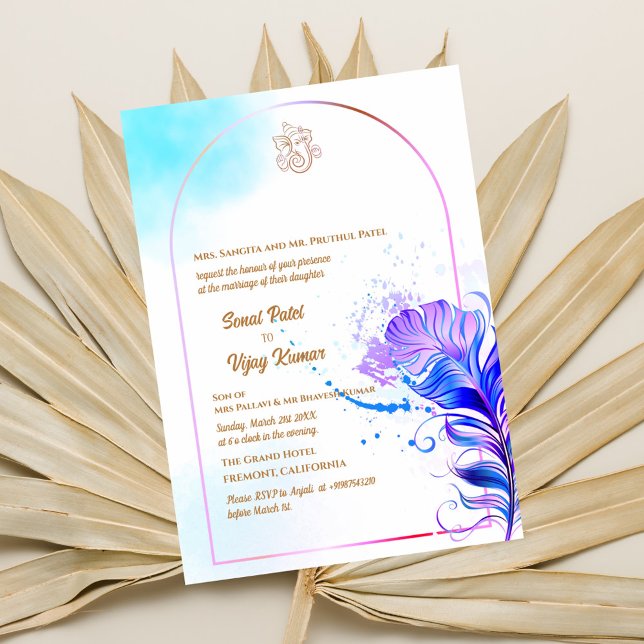 Indian Hindu Wedding Ganesha Invitation (Creator Uploaded)