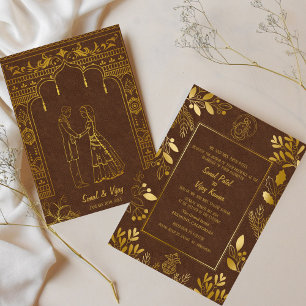 Indian Hindu Wedding Ganesha Invitation