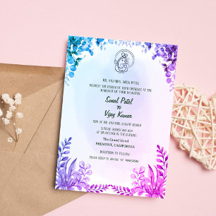 Indian Hindu Wedding Ganesha Invitation