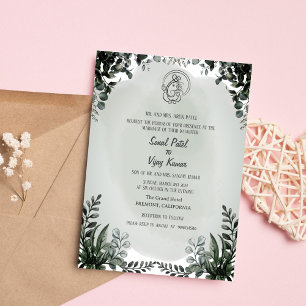 Indian Hindu Wedding Ganesha Invitation