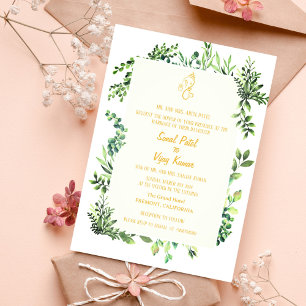 Indian Hindu Wedding Ganesha Invitation