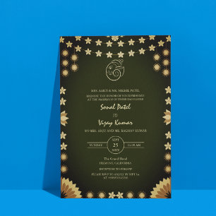 Indian Hindu Wedding Ganesha Logo Invitation