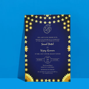 Indian Hindu Wedding Ganesha Logo Invitation