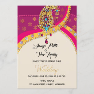 Indian Hindu Wedding Invitation
