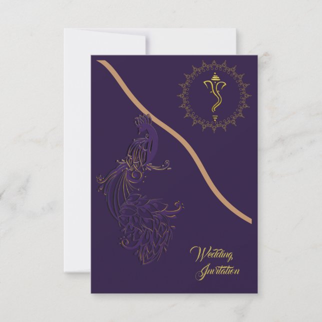 Indian hindu wedding invitation (Front)