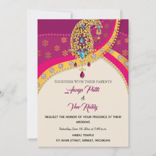 Indian Hindu Wedding Invitation