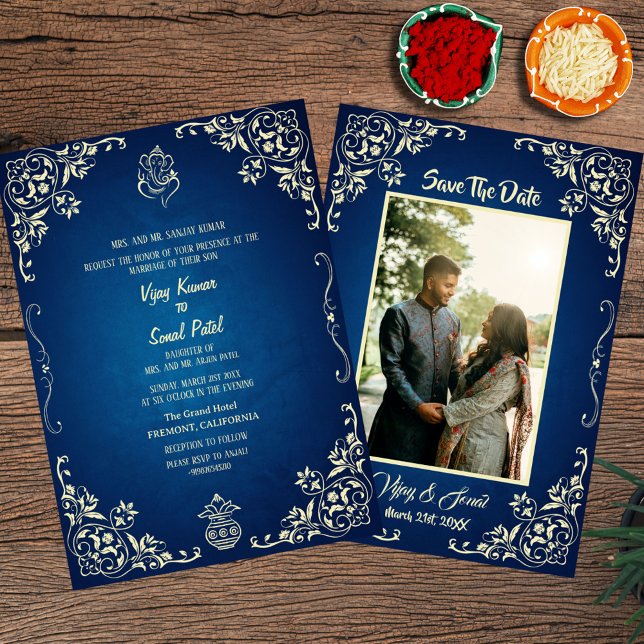 Indian Hindu Wedding Invitation with Custom Image (Creator Uploaded)