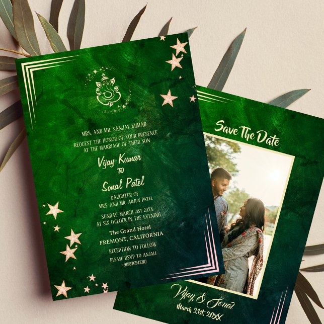 Indian Hindu Wedding Invitation with Custom Image (Creator Uploaded)