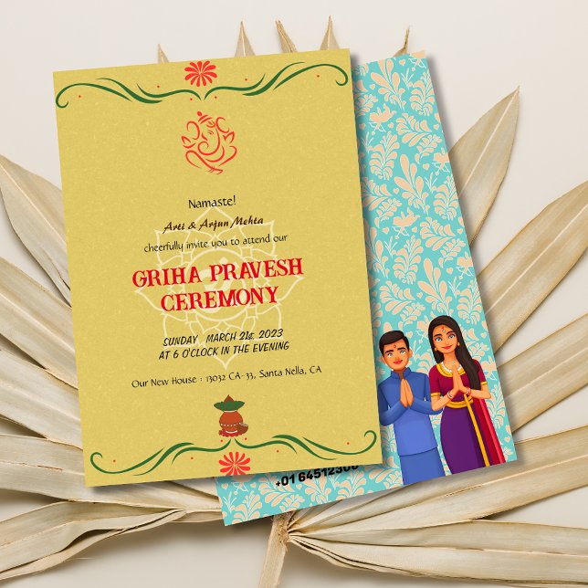 Indian House Warming Griha Pravesh Invitation (Creator Uploaded)