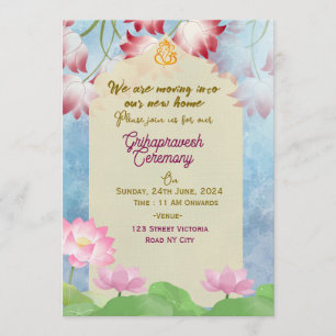 Indian Housewarming Invitations 