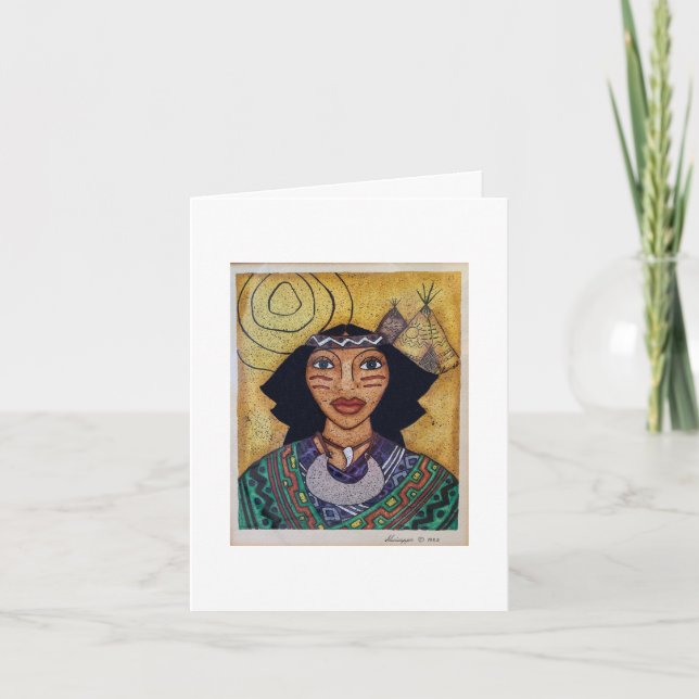 Indian II Lady Note Card (Front)