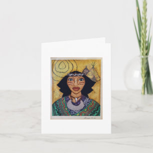 Indian II Lady Note Card