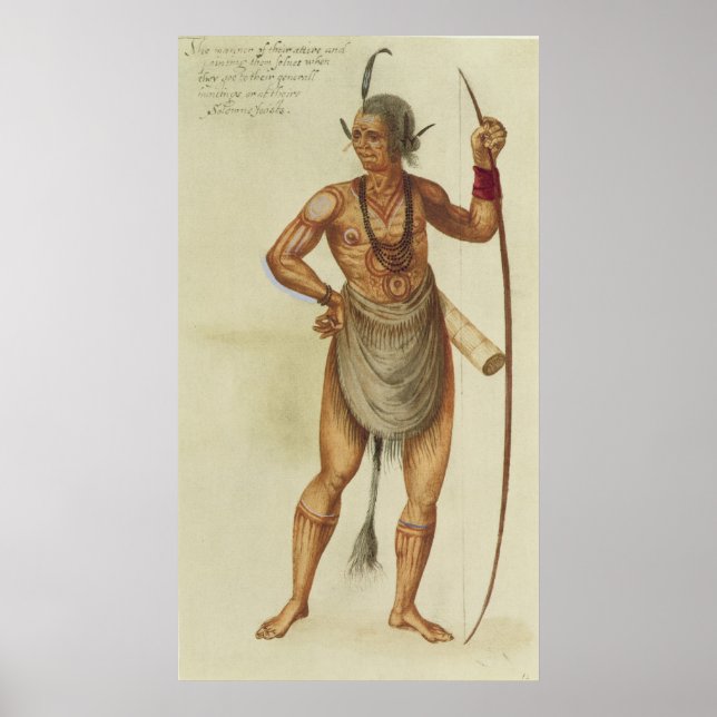 Indian in Body Paint Poster (Front)