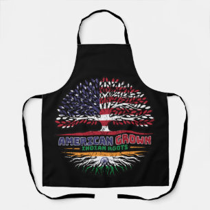 Indian India US American USA United States Tree Apron