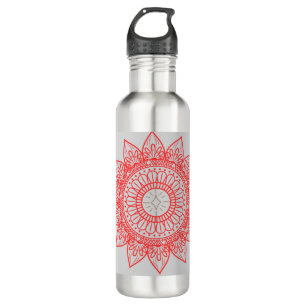 Indian-inspired design with mandalas 710 ml water bottle