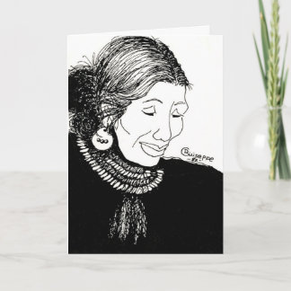 Indian Lady Note Card