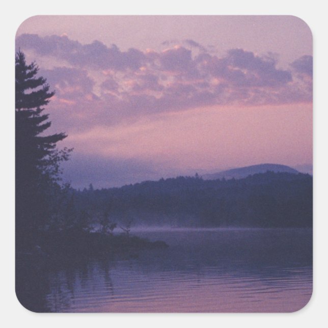Indian Lake NY Square Sticker (Front)