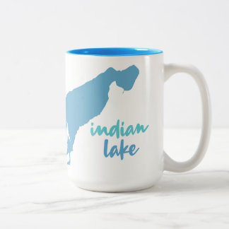 Indian Lake - Vicksburg, Michigan Two-Tone Coffee Mug