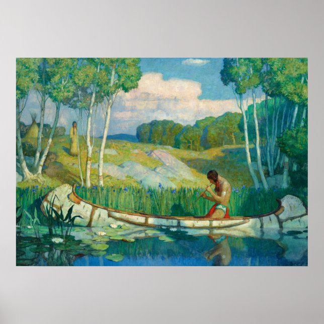 Indian Love Call, 1927 by Newell Convers Wyeth Poster (Front)