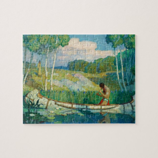 Indian Love Call by Newell Convers Wyeth Jigsaw Puzzle (Horizontal)