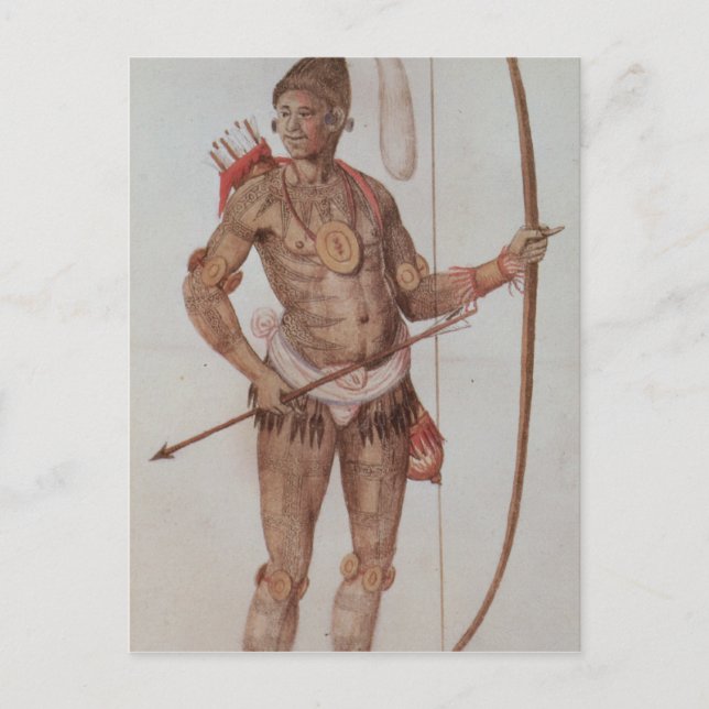 Indian Man of Florida Postcard (Front)