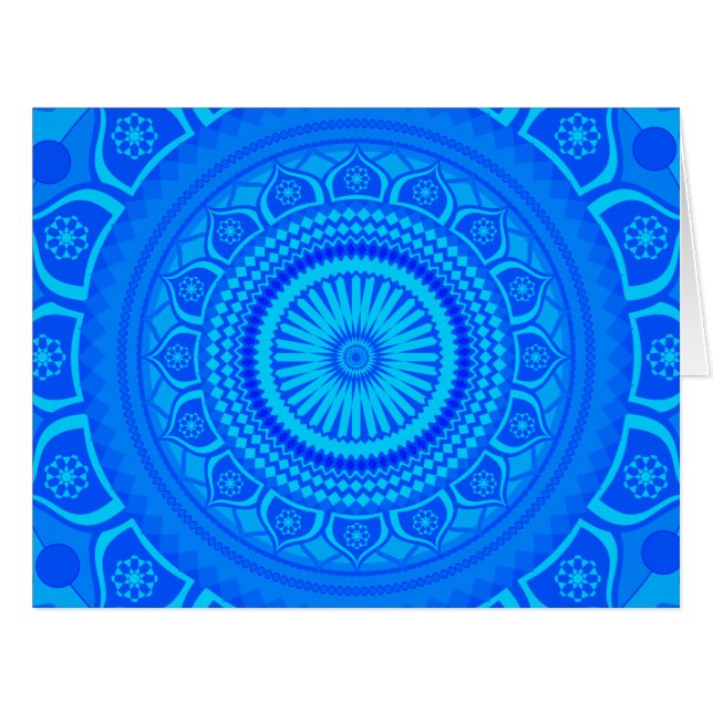 Indian mandala Blue (Front Horizontal)