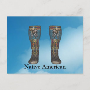 Indian Mans Boots Postcard