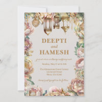 Indian Mehndi Arabian Nights Pastel Floral