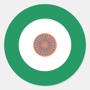 Indian Mod Round Sticker