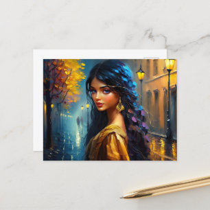 Indian Motives, Digital Modern, Colourfully Postcard