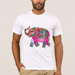 Indian multicolored elephant T-Shirt